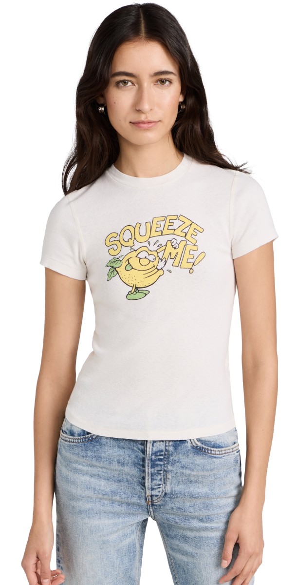RE/DONE 90s Baby Tee Squeezee Vintage White