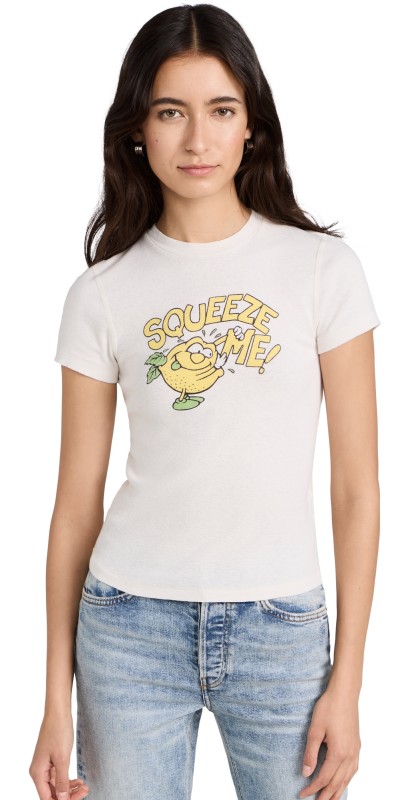 RE/DONE 90s Baby Tee Squeezee Vintage White