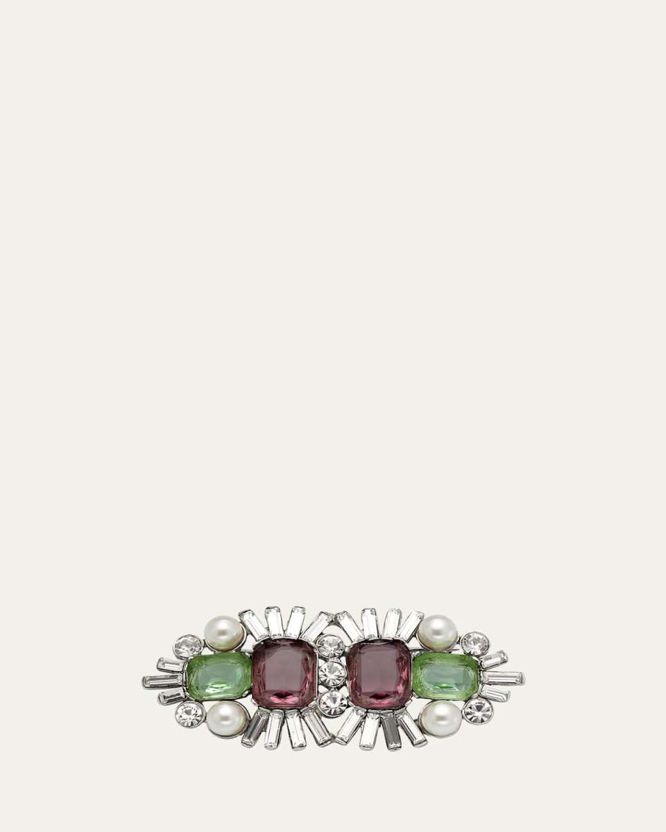 Handmade Multi-Stone and Pearly Pin