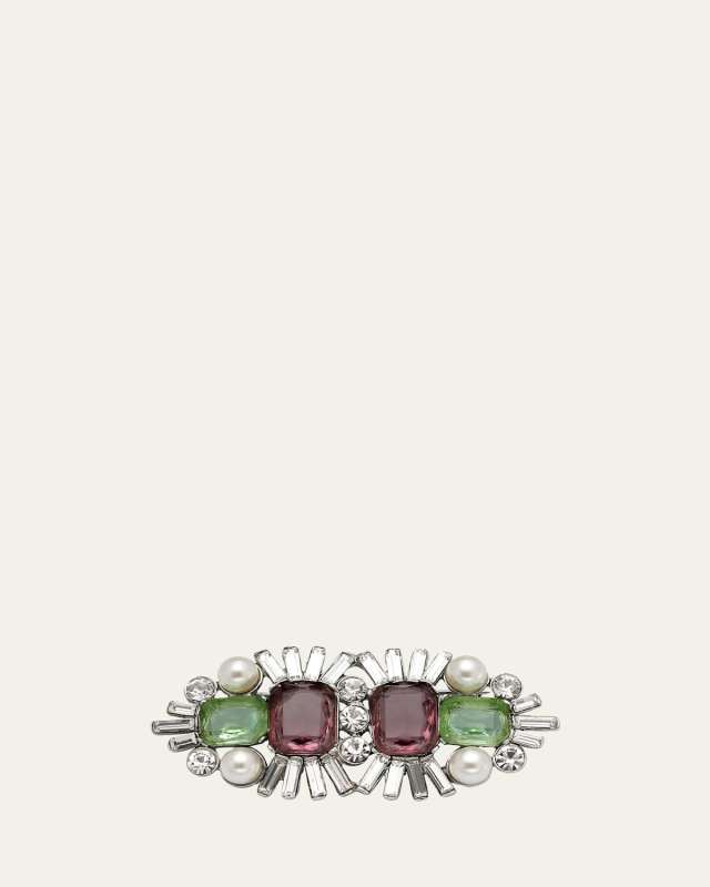 Handmade Multi-Stone and Pearly Pin