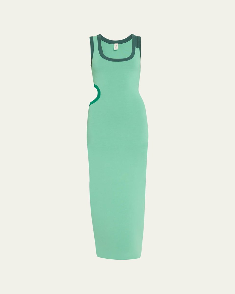 Salvador Knit Cut-Out Maxi Dress