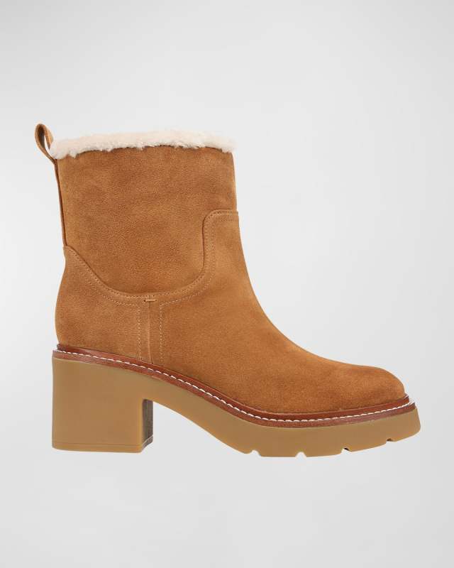 Redding Suede Shearling Ankle Boots