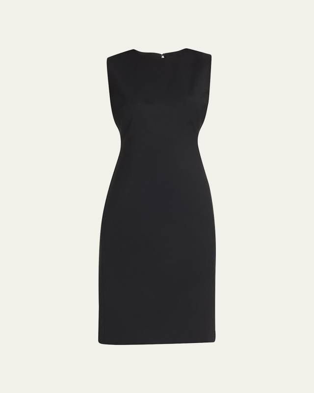 Eano Sleeveless Traceable Wool Suiting Dress