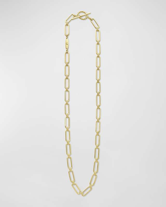 18K Gold Signature Caviar Petite Link Necklace