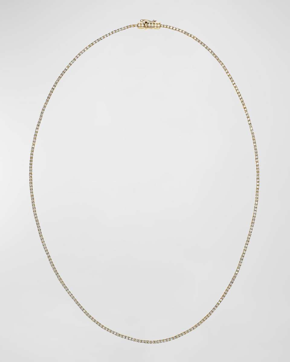 Diamond Skinny Tennis Necklace