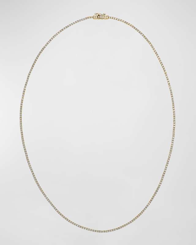 Diamond Skinny Tennis Necklace