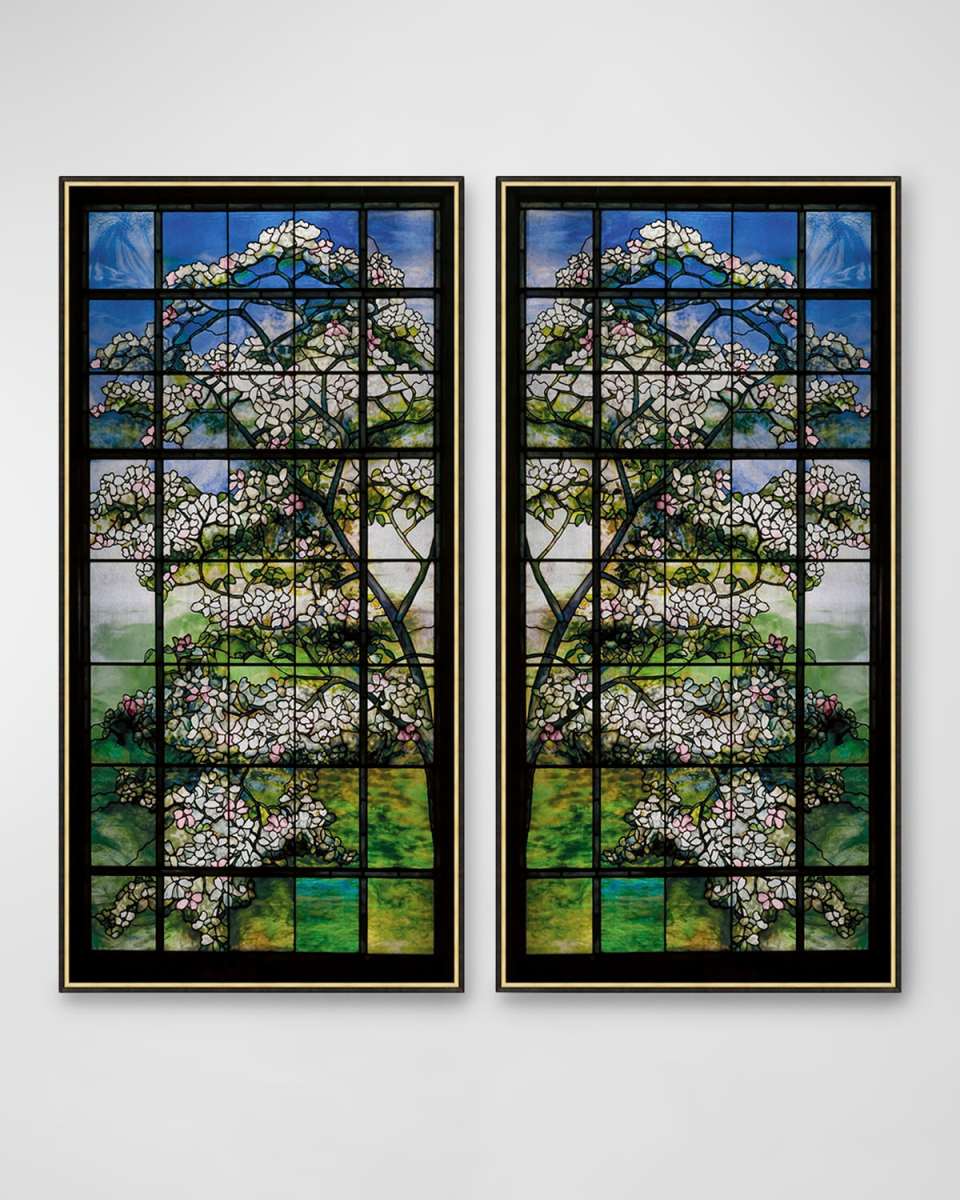 "Window to Cherry Blossoms" Diptych Giclee