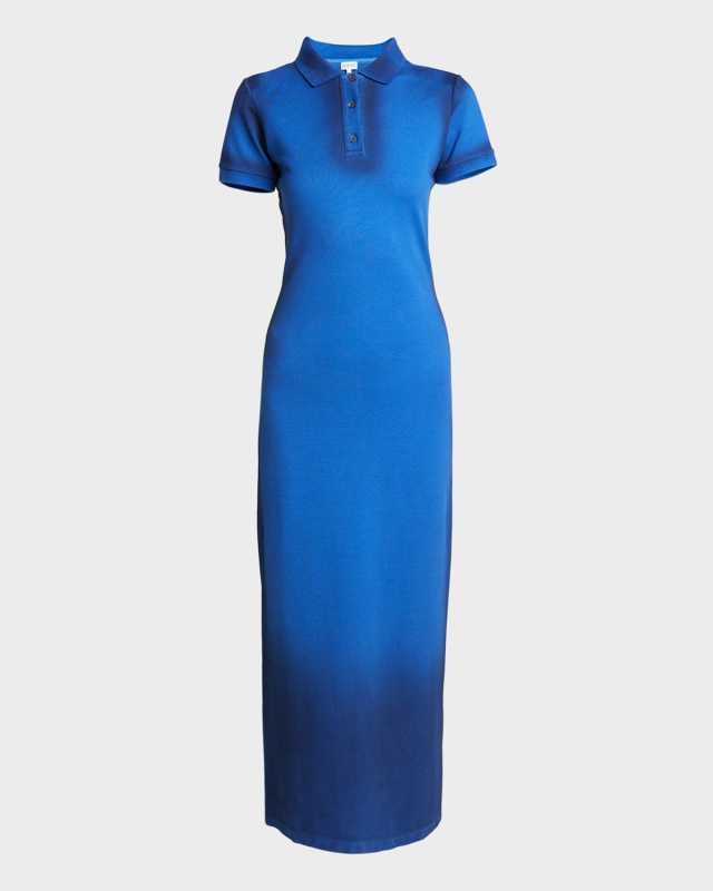 Knit Polo Midi Dress