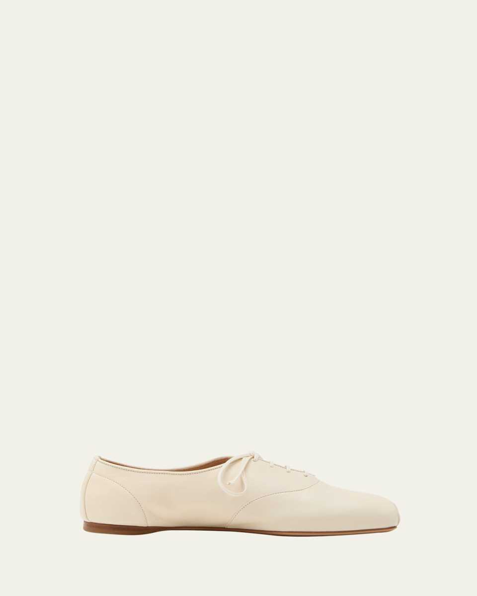 Maya Leather Lace-Up Jazz Loafers