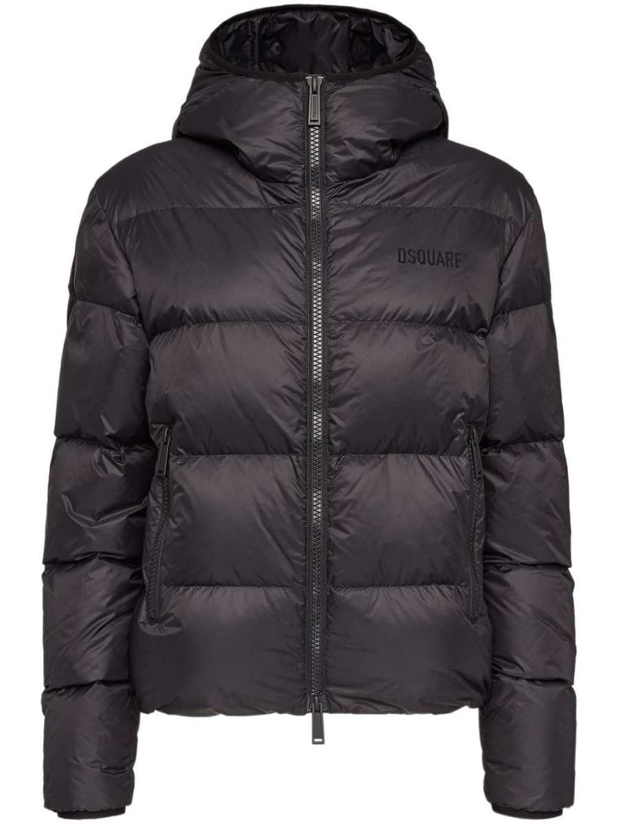 hooded puffer jacket