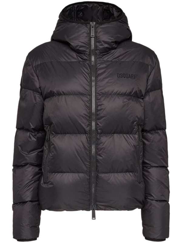 hooded puffer jacket