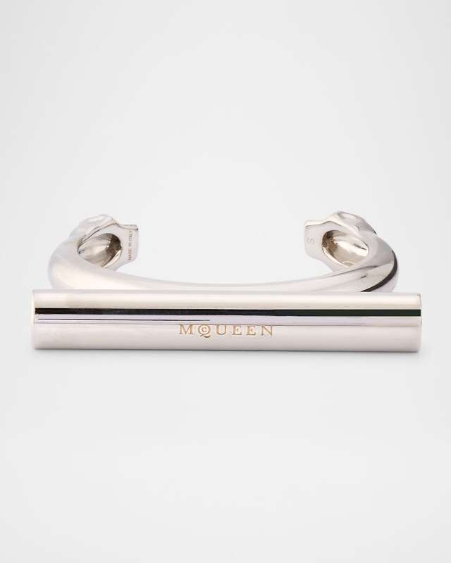 Sculptural Logo Cuff Bracelet