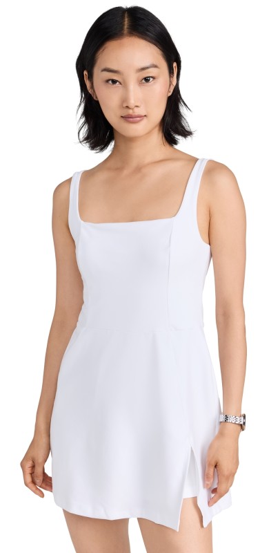Beyond Yoga Spacedye Court Appeal Mini Dress Cloud White