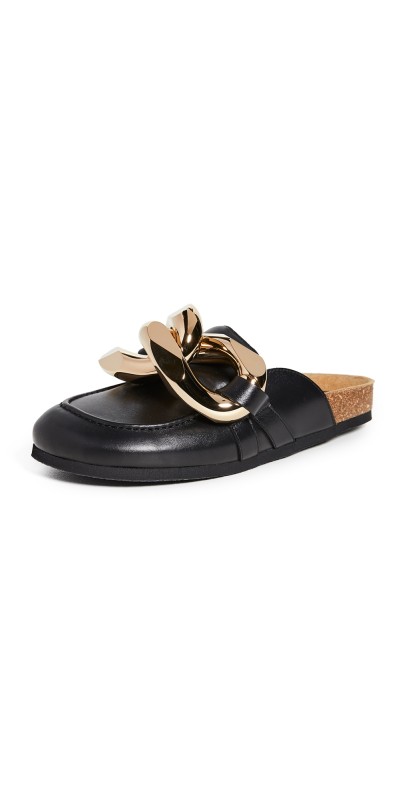 JW Anderson Chain Loafers Black