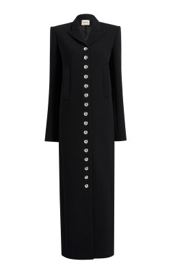 Khaite Saphra Buttoned Wool-Blend Coat