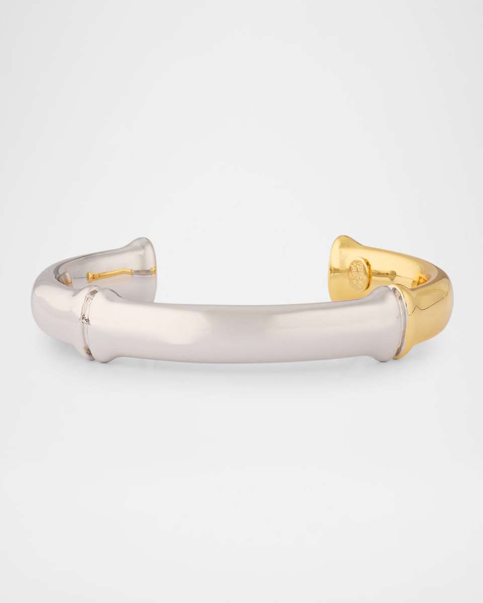 Two-Tone Bamboo Slip-On Bracelet, 12mm