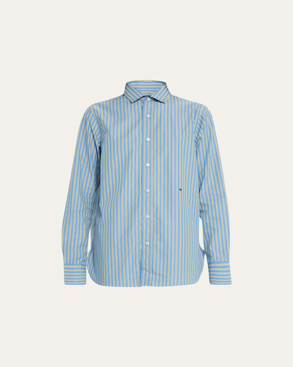 Classic Striped Button-Up Shirt