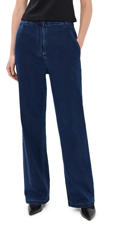 Tibi Classic Indigo Denim Barry Jeans Indigo
