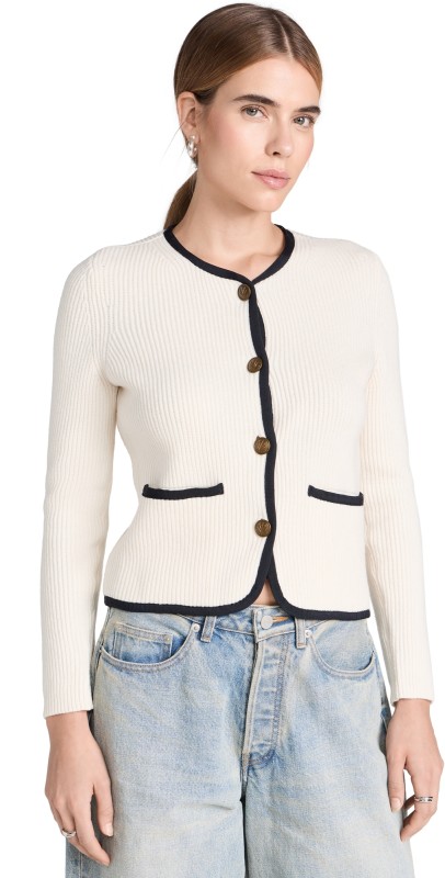 rag & bone Nancy Cardigan Ivory