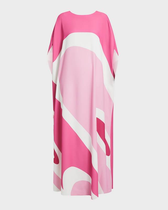 Plus Size Teramo Abstract-Print Maxi Dress