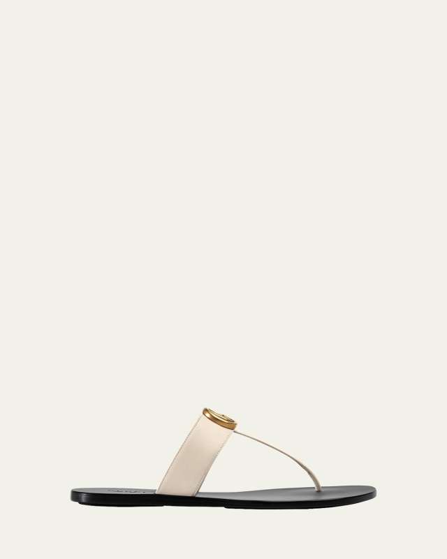 Flat Marmont Leather Thong