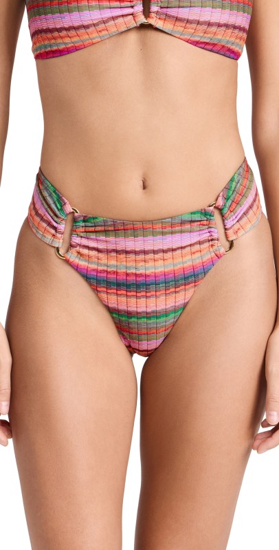 PQ Swim Detail Fanned Bottoms Jetty Stripe