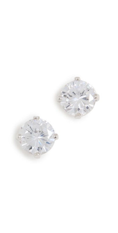 SHASHI Caroline Studs White Gold