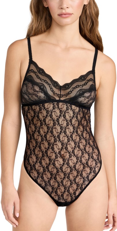 b. tempt'd by Wacoal Lace Kiss Thong Bodysuit Night