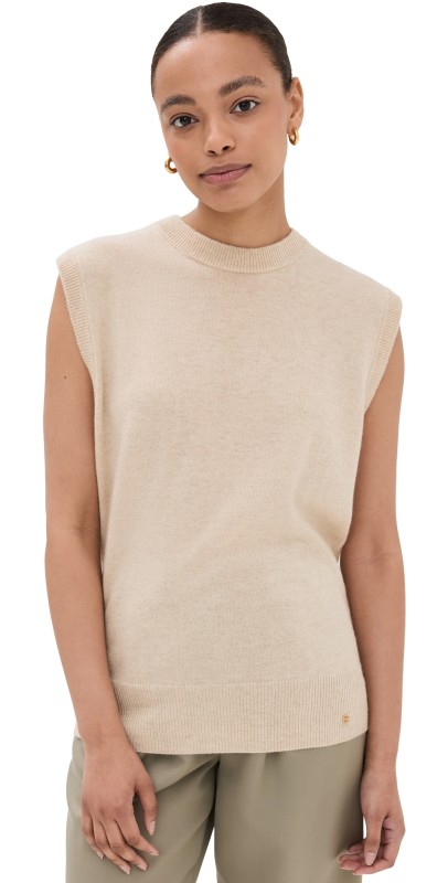 ANINE BING Ronan Cashmere Sweater Ivory
