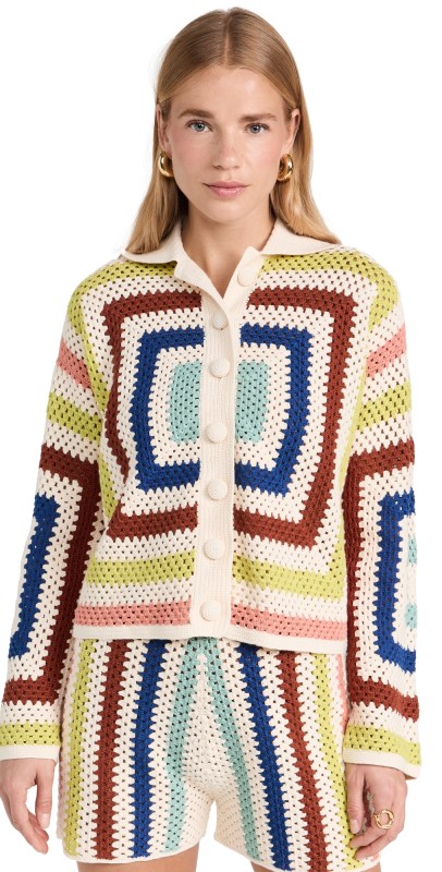 ESCVDO Plaza Crochet Cardigan Multi