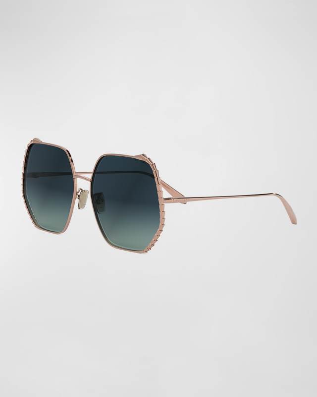 Serpenti Geometric Sunglasses