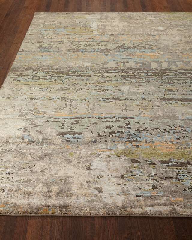 Lhasa Haze Hand-Knotted Runner, 3' x 10'