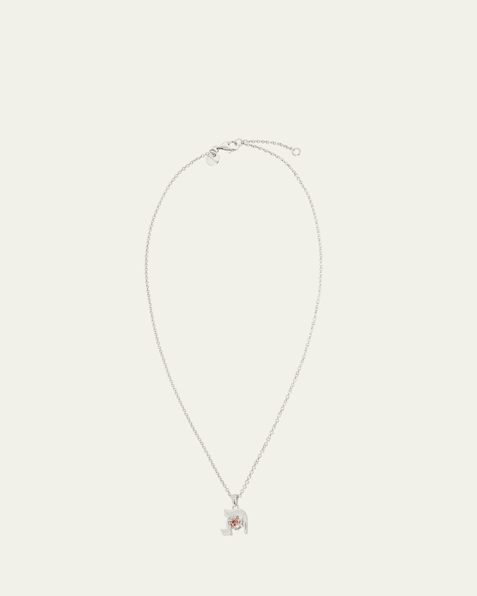 18K Gold Hebrew TAV Initial Necklace