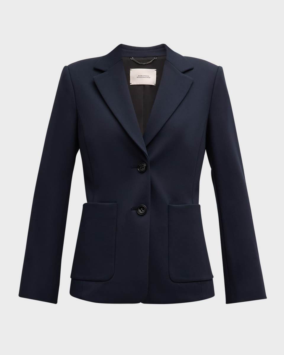 Emotional Essence Single-Breasted Jersey Jacket