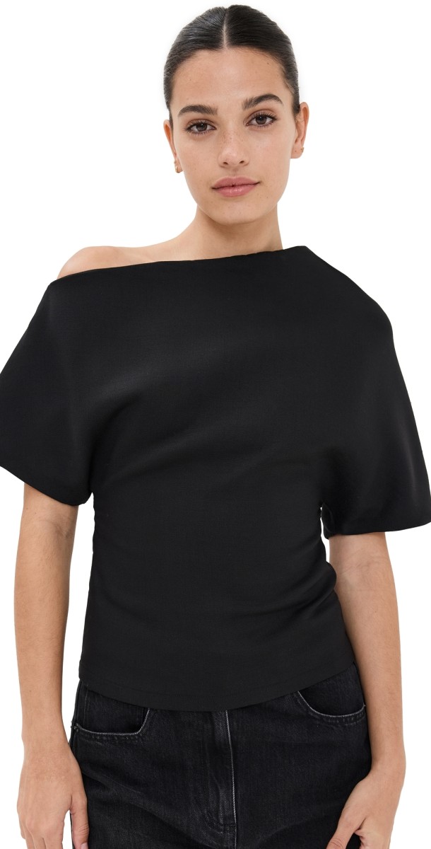 Róhe Asymmetrical Top Black