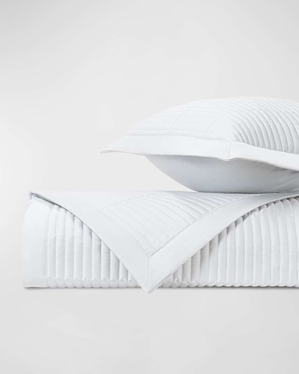 Channel Quilting Coverlet and Shams, KG