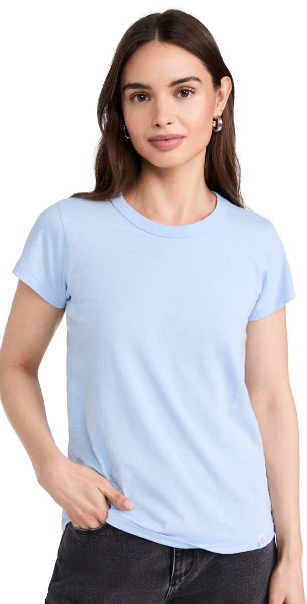 rag & bone The Slub Tee Raindrop