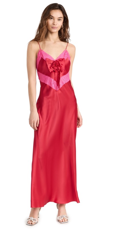 LoveShackFancy Serita Dress Red