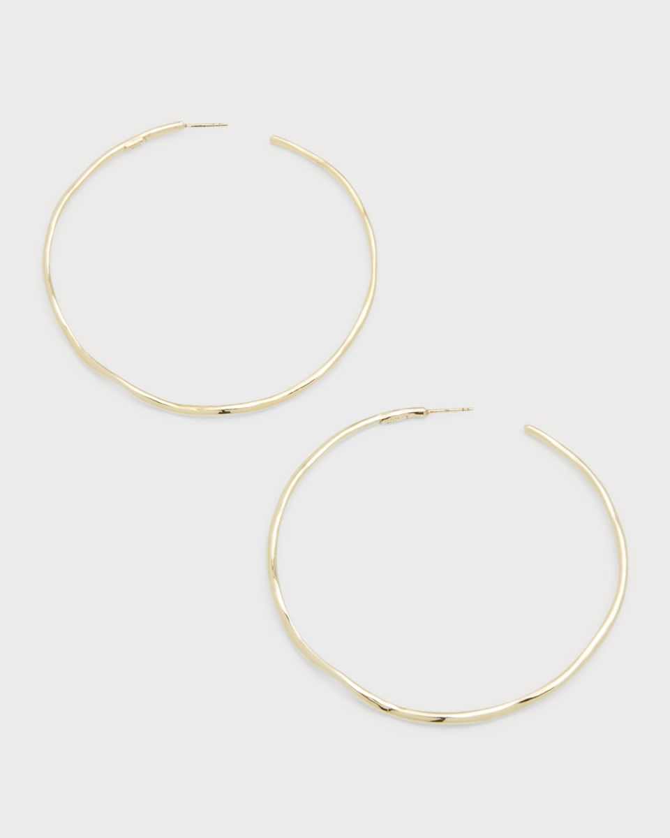 Classico Squiggle Hoops in 18K Gold
