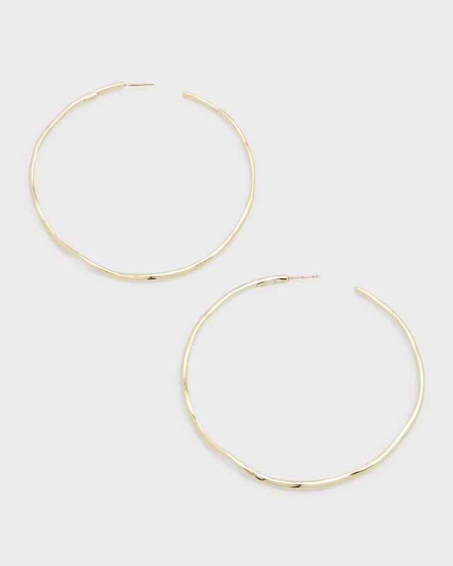 Classico Squiggle Hoops in 18K Gold