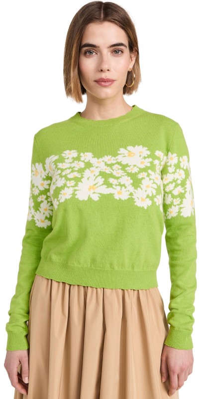 MSGM Daisy Pullover Green