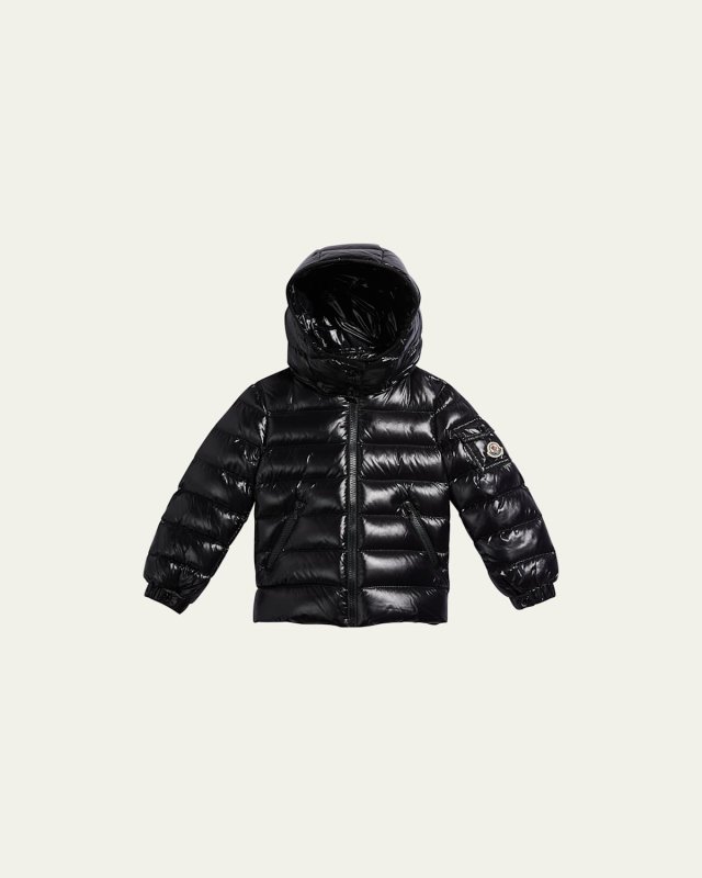 Girl's Bady Quilted Logo Jacket, Size 4-6