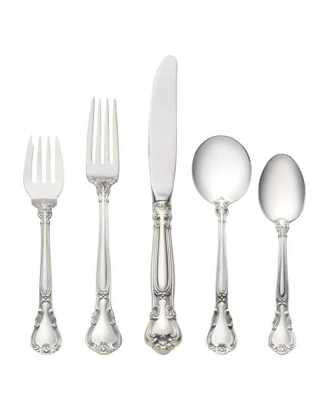 Chantilly 5-Piece Flatware Setting with Cream Soup Spoon