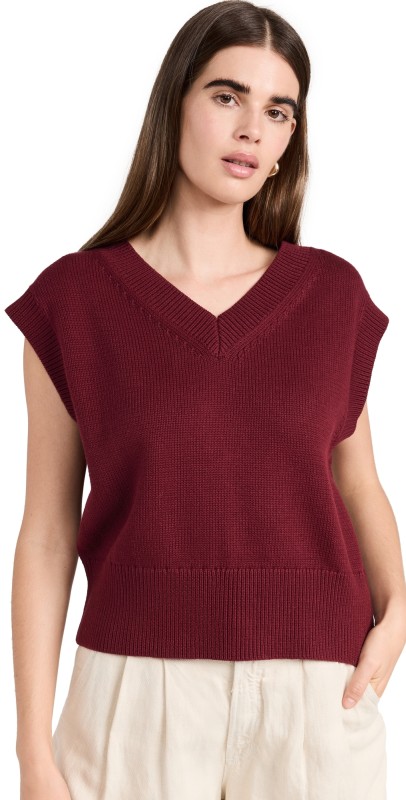 Wyeth Anja Sweater Vest Cherry