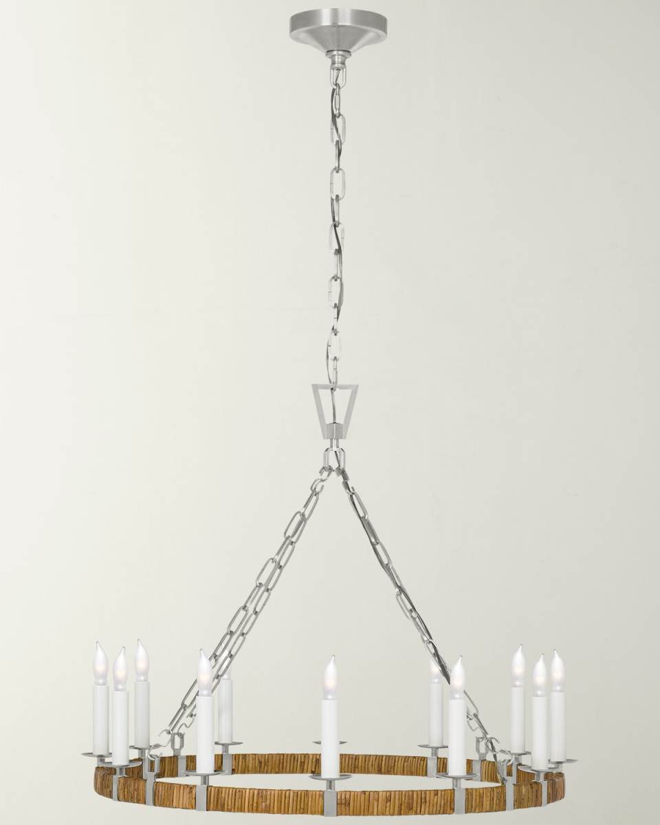 Darlana Wrapped 30" 12-Light Ring Chandelier by Chapman & Myers