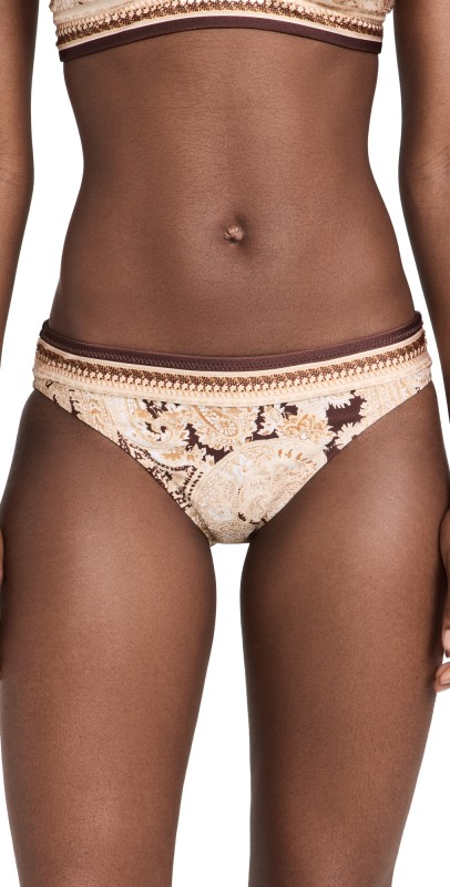 L'AGENCE Nicole Bikini Bottoms Chocolate