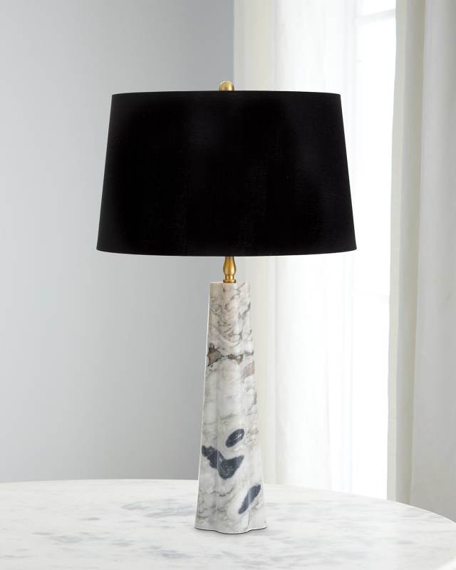 Roman 27" Marble Table Lamp