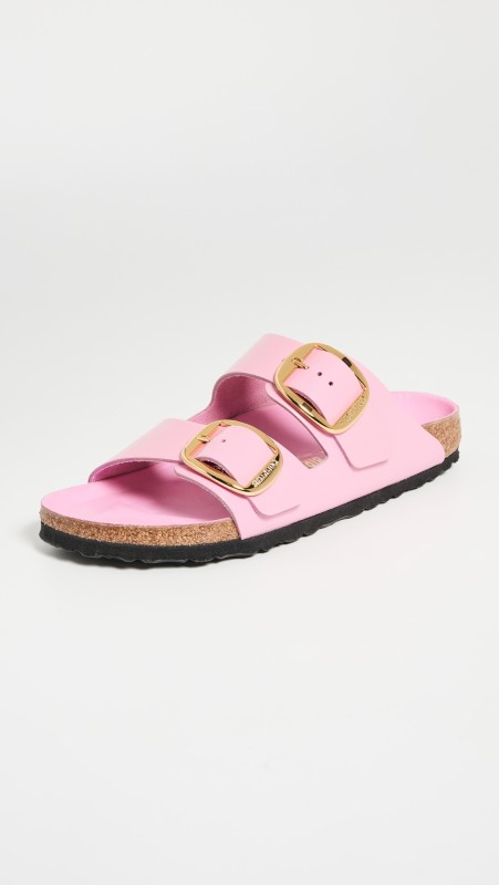 Birkenstock Arizona Big Buckle High Shine Sandals Fondant Pink