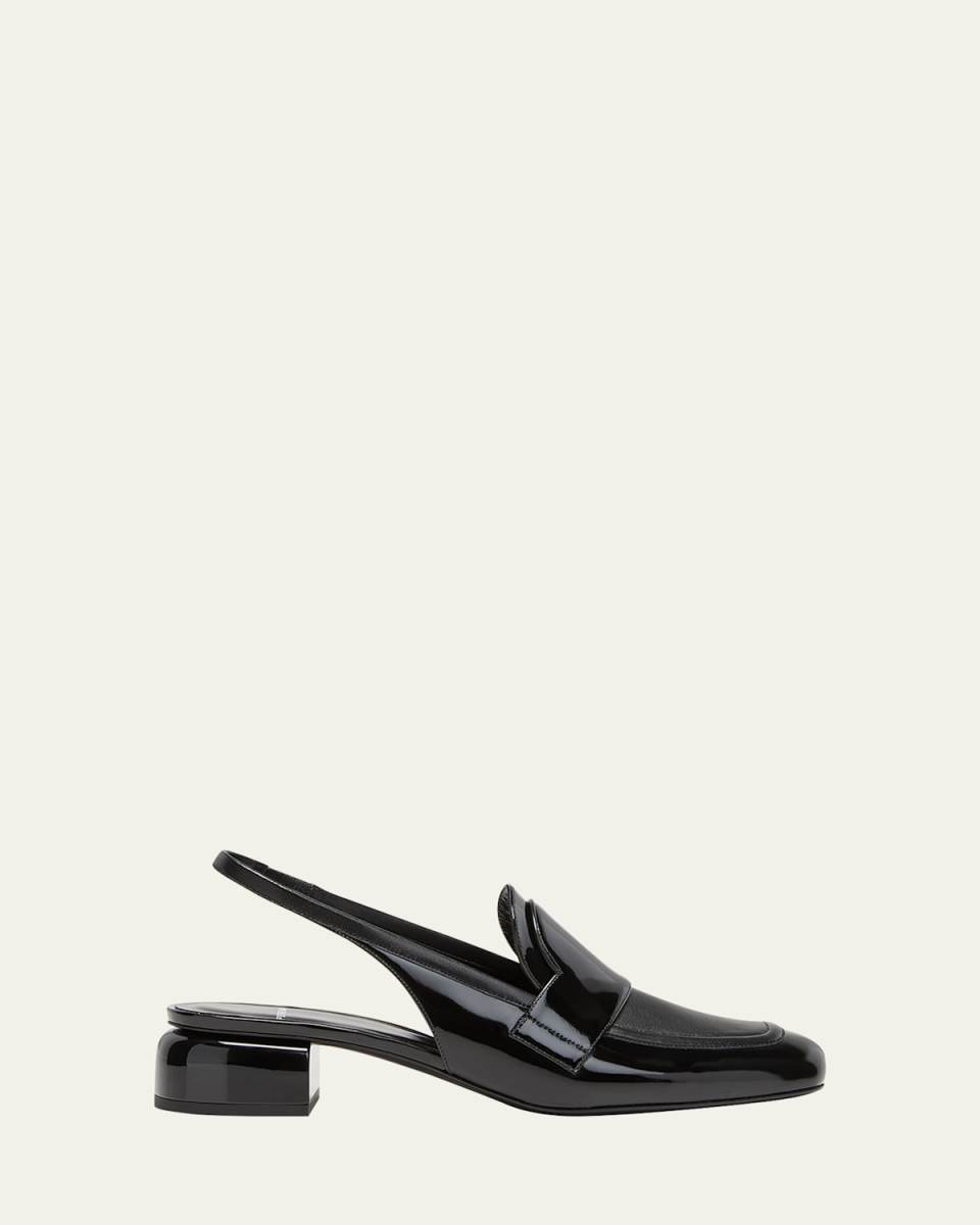 Biba Slingback Patent Leather Loafers