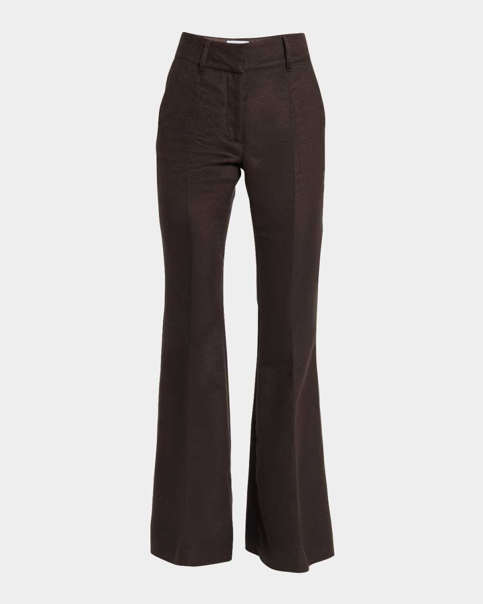 Rhein Flare Leg Wool Pants